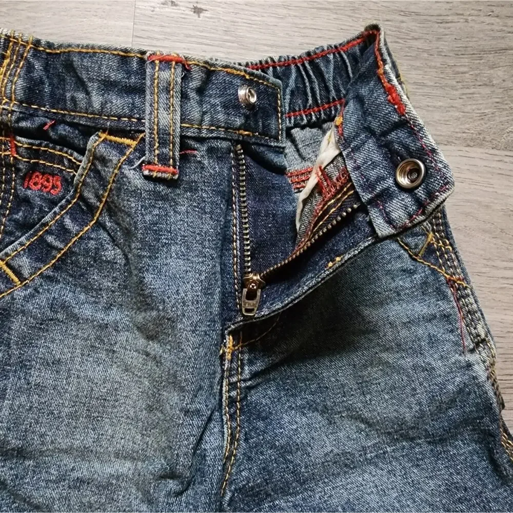 OshKosh B'gosh Boy's Infant Elastic Waist Casual Denim Shorts 12 Months 12M